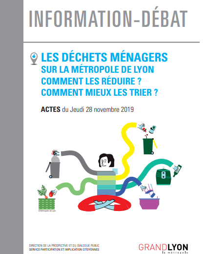 Couverture de l'étude "Les déchets ménagers sur la Métropole de Lyon : Comment les réduire ? Comment mieux les trier ? "